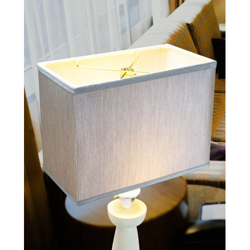 Brayden Studio® 10'' H x 8'' W Linen Rectangular Lamp Shade ( Spider